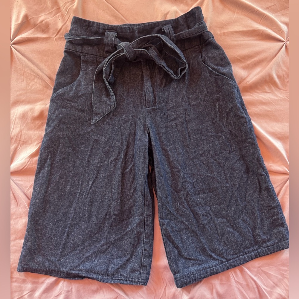 Cooperative denim Collates with matching tie belt size 4